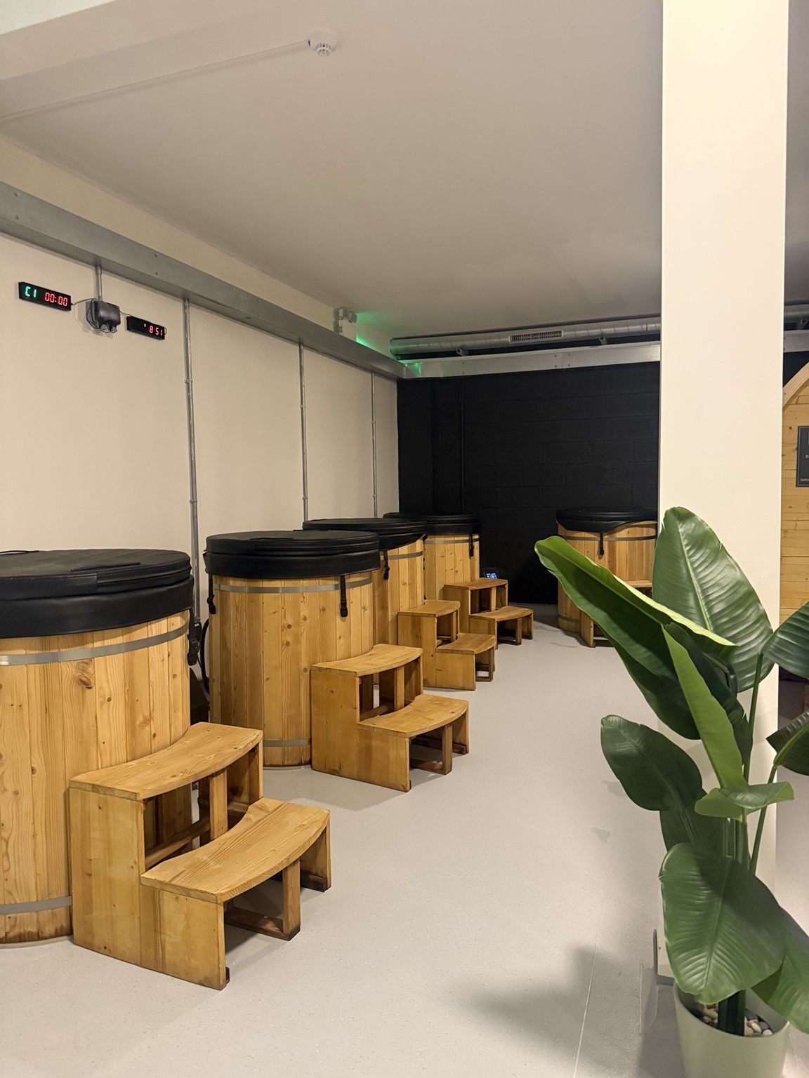 Cold plunge baths inside Revibe